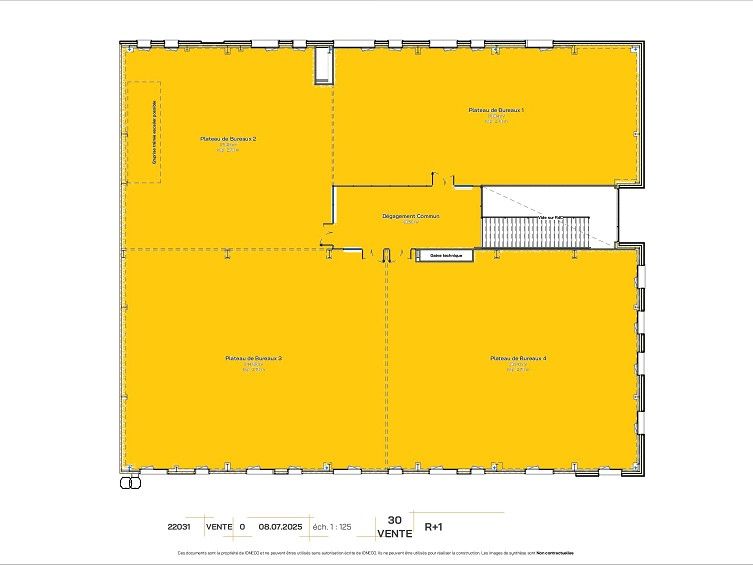 Location bureaux 895 m² à ST NAZAIRE
