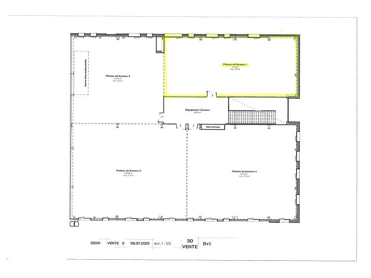 Location bureaux 176 m² à ST NAZAIRE