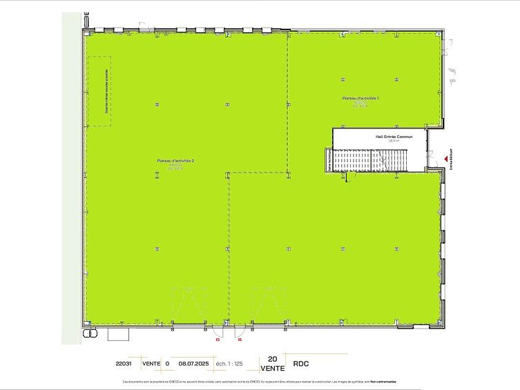 Location entrepot 874 m² à ST NAZAIRE