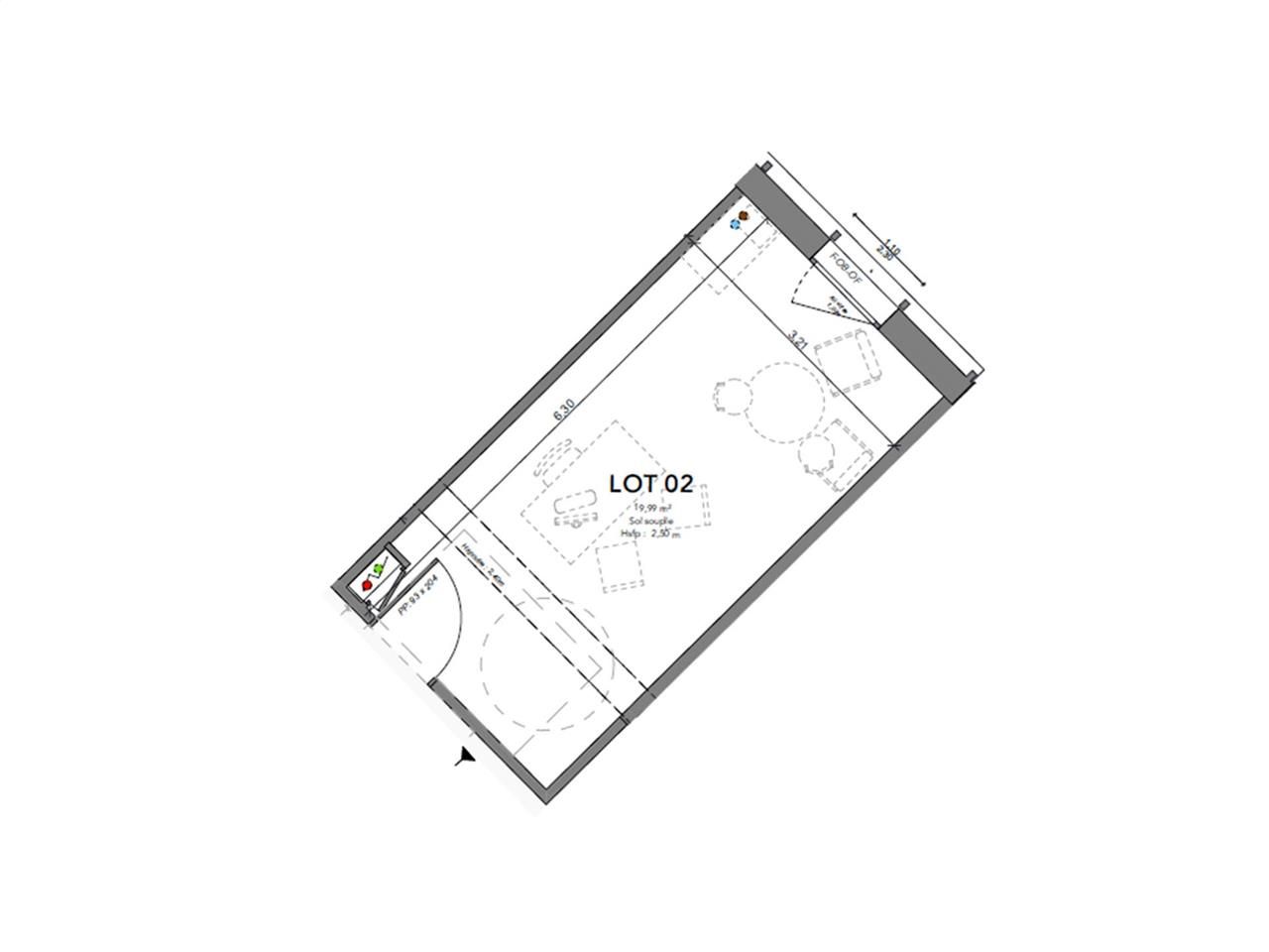 Vente bureaux 20 m² à Hermanville-sur-Mer
