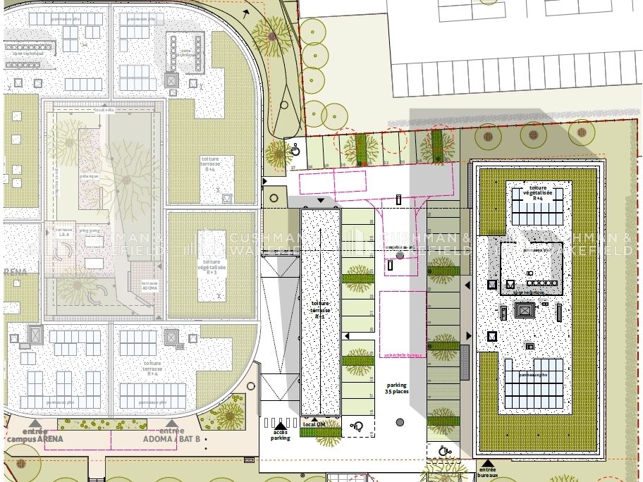 Vente bureaux 3893 m² divisibles à partir de 277 m²