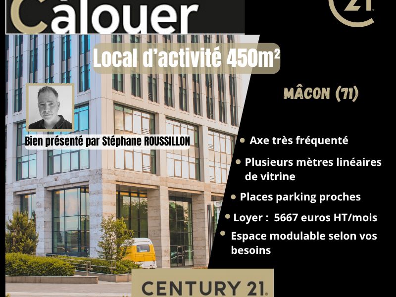Location local 450.00 m² à MACON