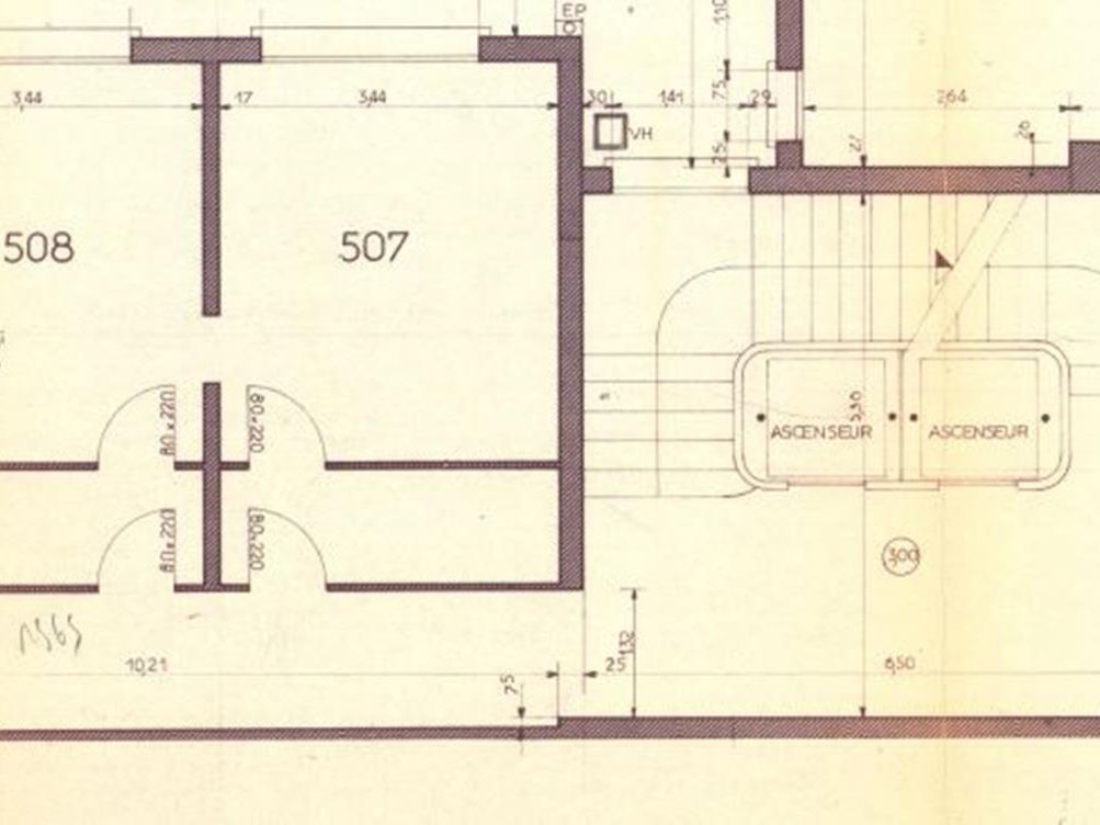 Plan ciblé des lots 507 et 508