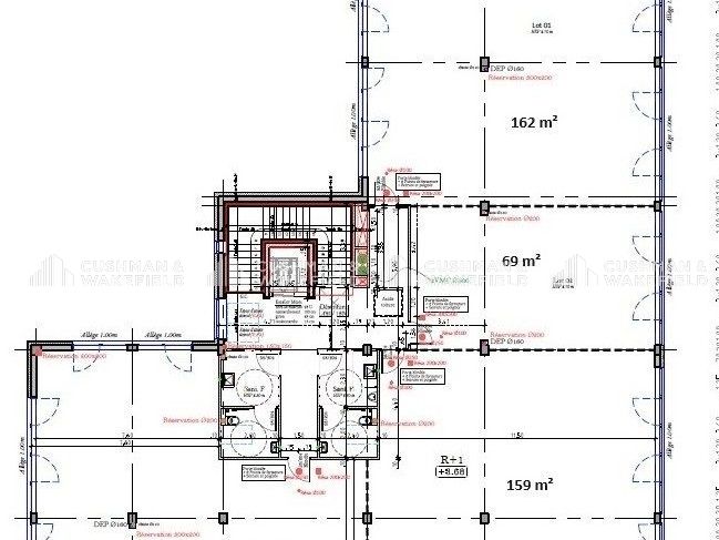 Location bureaux 545 m² divisibles à partir de 69 m²