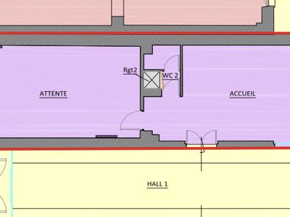Location local commercial 94 m² non divisibles