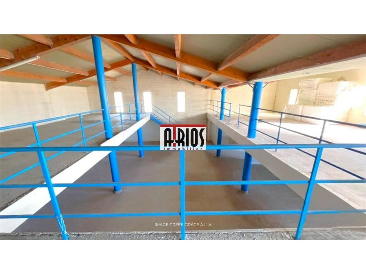 Location entrepôts 555 m² non divisibles