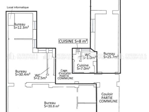 Location bureaux 146 m² divisibles à partir de 45 m²