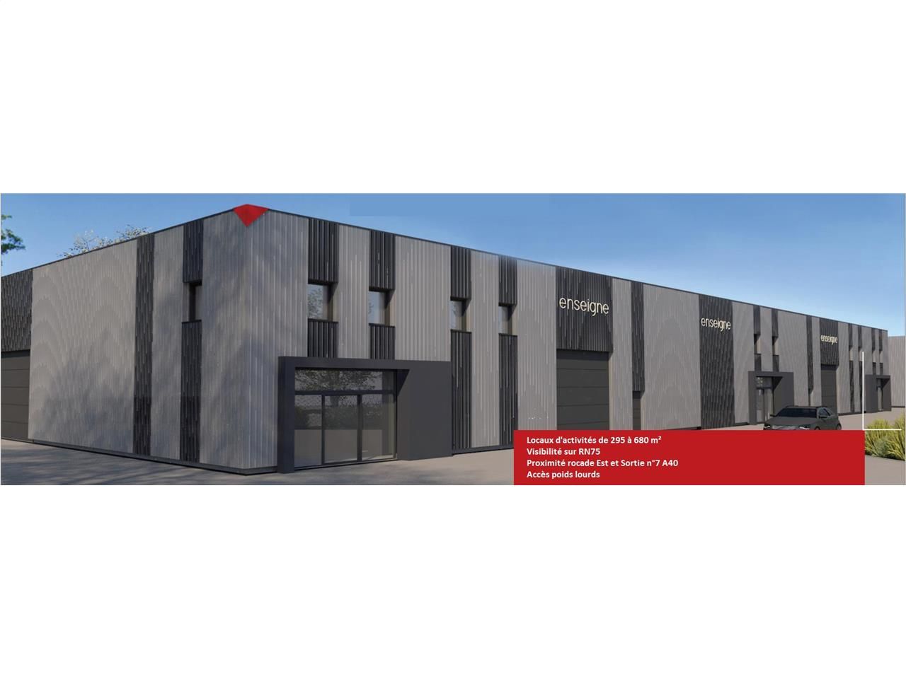 Vente entrepots 962 m² non divisibles