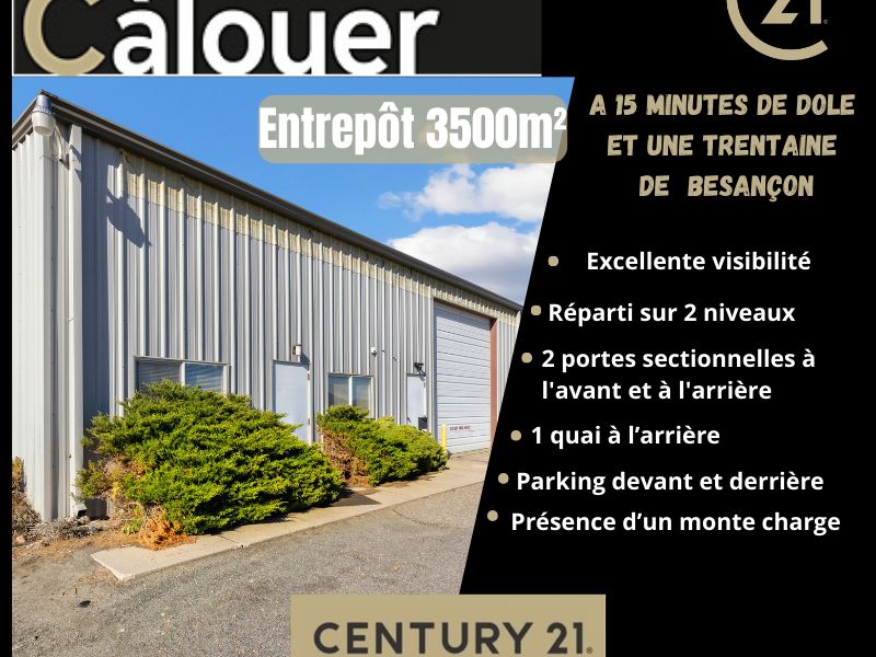 Location local 3500.00 m² à DOLE