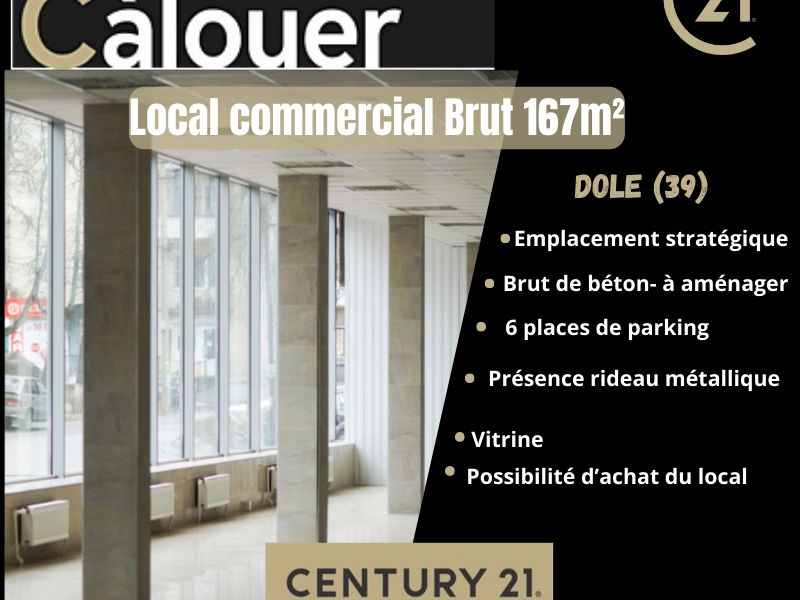 Location local commercial 167.00 m² à DOLE