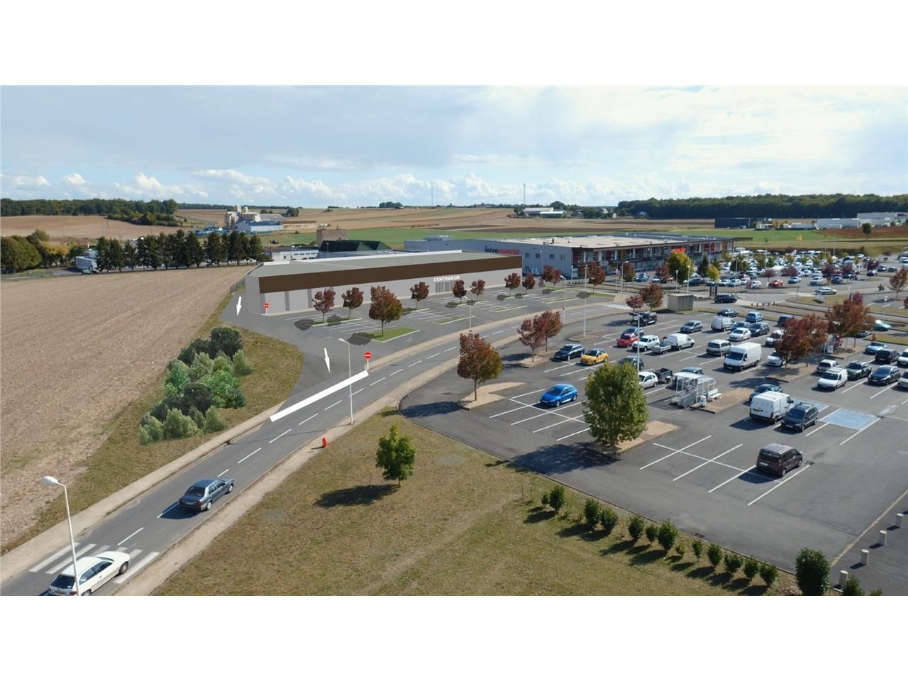 Location local commercial 606 m² à Sainte-Maure-de-Touraine