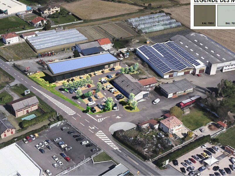 Vente local commercial 1120 m² divisibles à partir de 111 m²