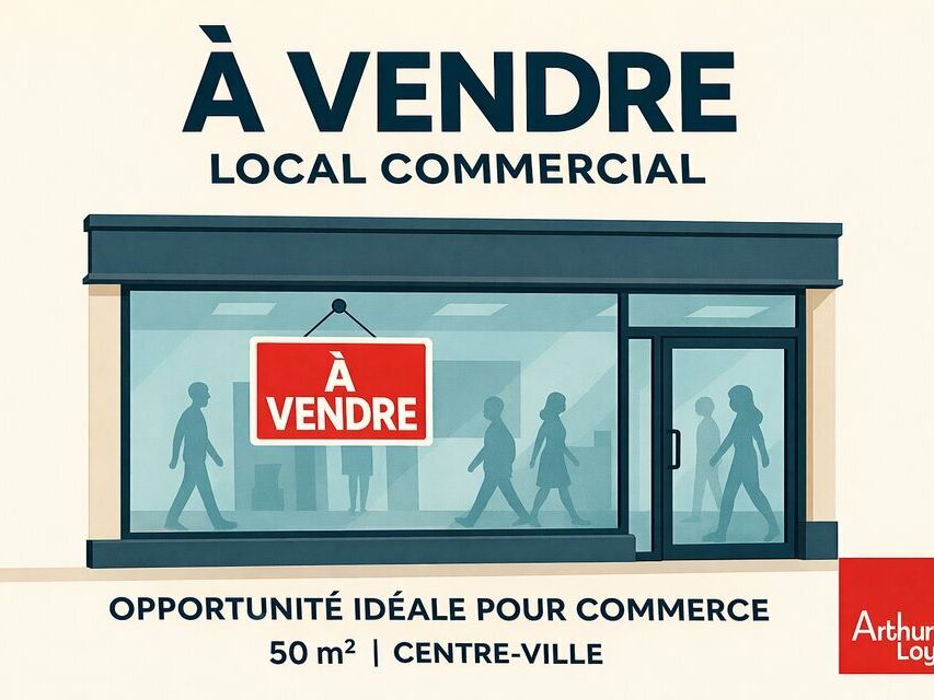 Vente local commercial 49.2 m² non divisibles