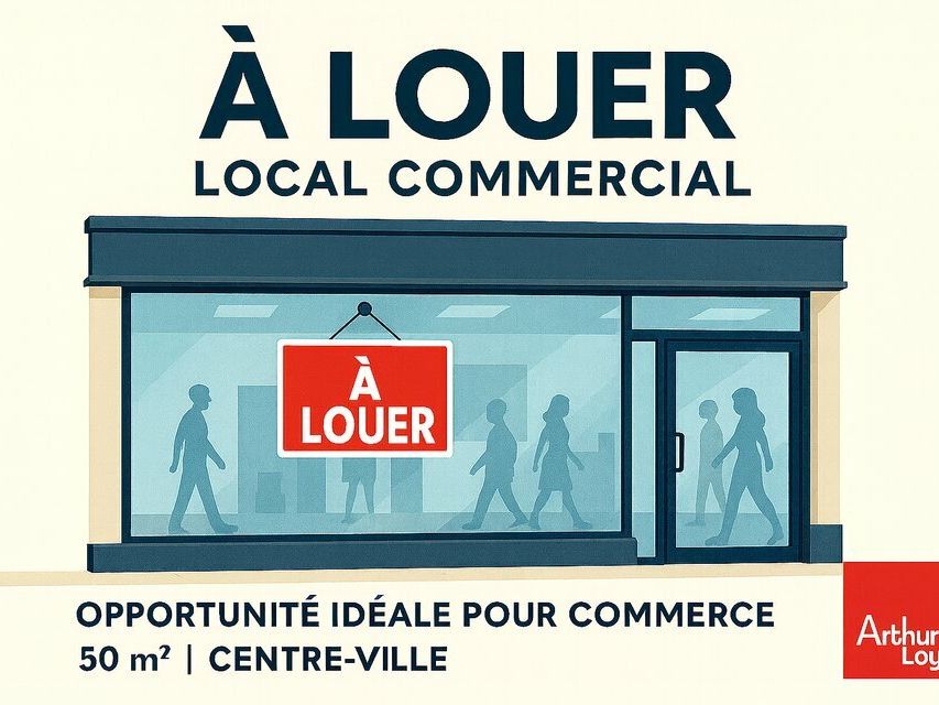 Location local commercial 49.2 m² non divisibles