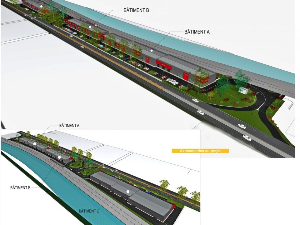 Location local commercial 1936 m² à SAINT JORY