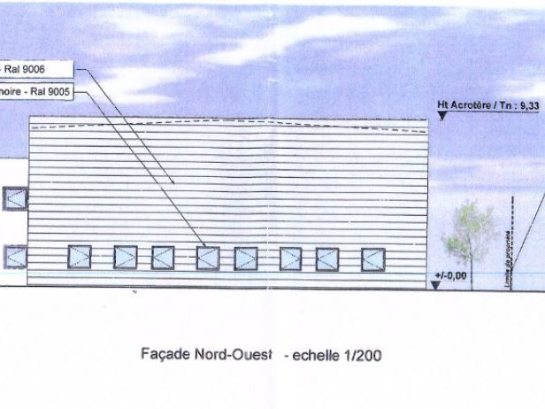Location local 1071 m² à TOULOUSE