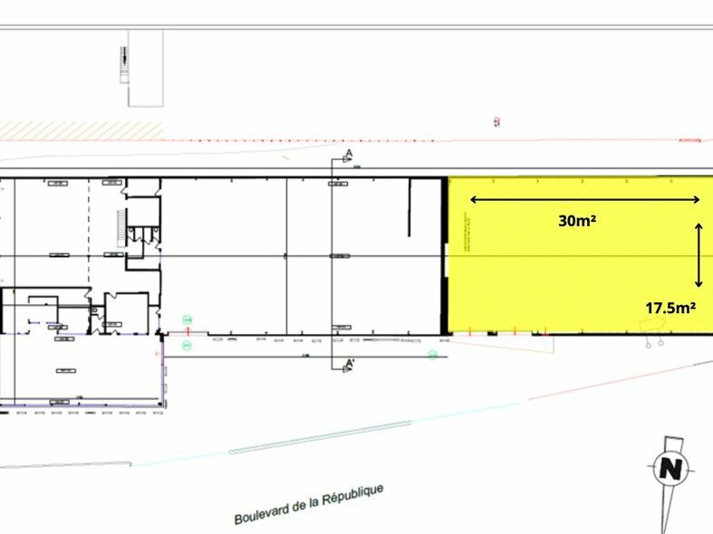 Location activité/entrepôt - 525 m²