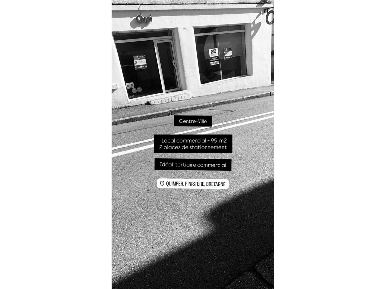 Location local commercial 95 m² non divisibles