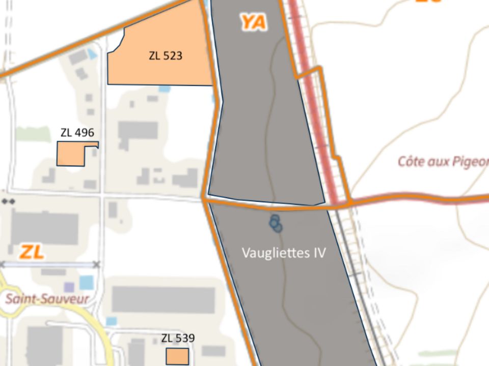 4,5 ha de terrains à vendre sur la ZAC des Vaugliettes à Sens (89)