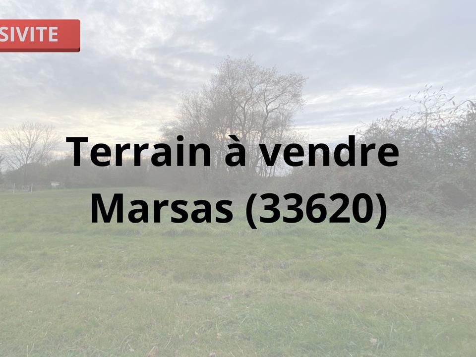 Terrain à vendre Marsas (33620)