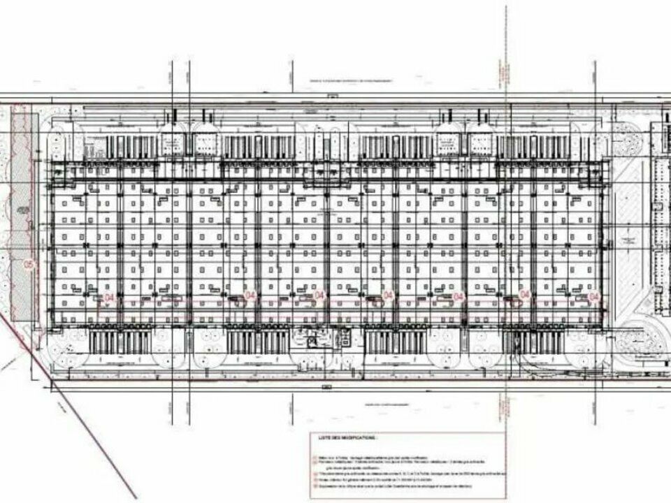 Location entrepot 24323 m² non divisibles