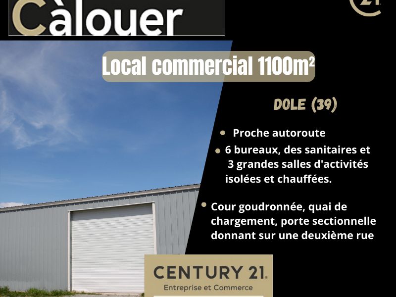 Location local 1118.00 m² à DOLE