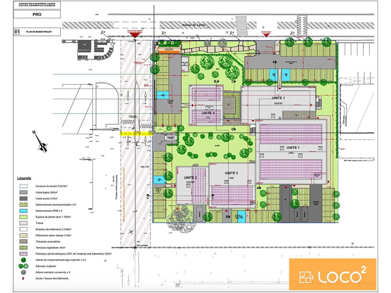 Location local 720.00 m² à TOULOUSE