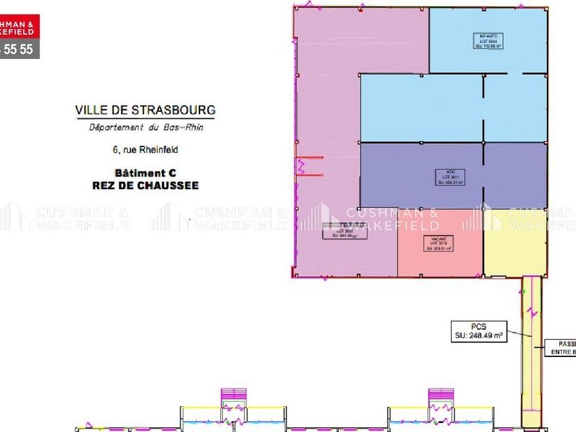 Location activités 714 m² non divisibles