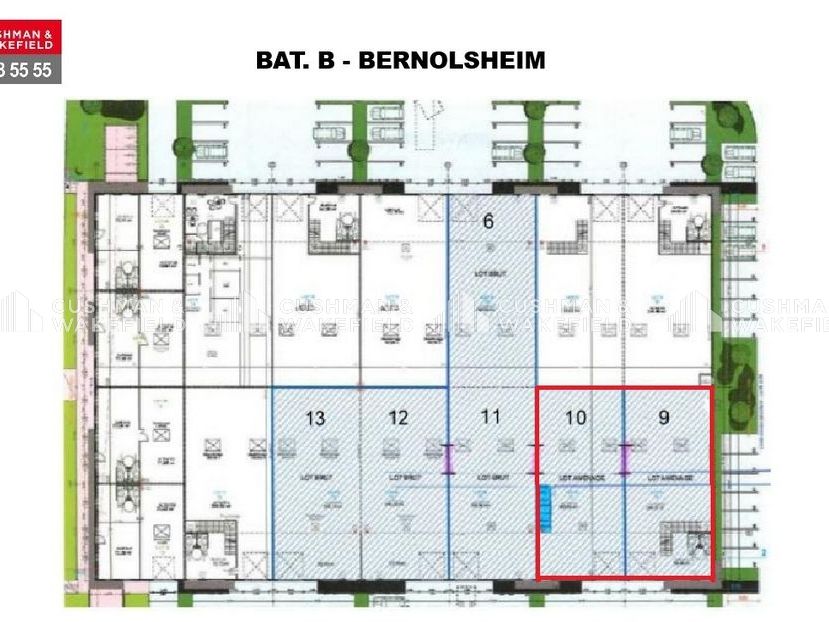 Location activités 748 m² non divisibles