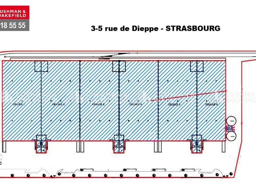 Location entrepôt 4892 m² non divisibles