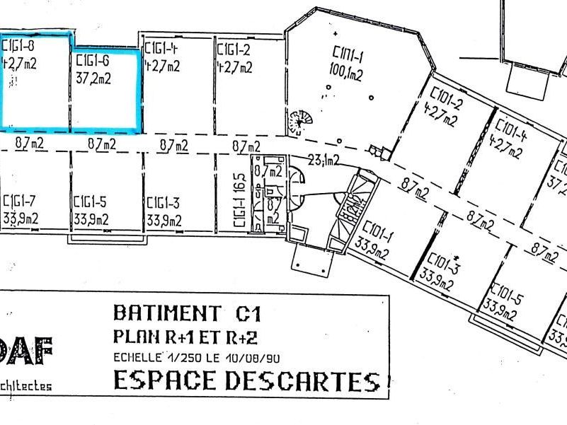 Location bureaux 79 m² non divisibles