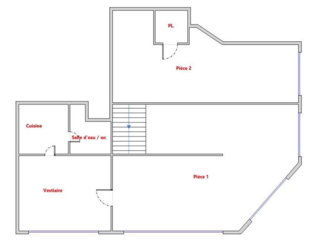 Vente bureaux 53 m² non divisibles
