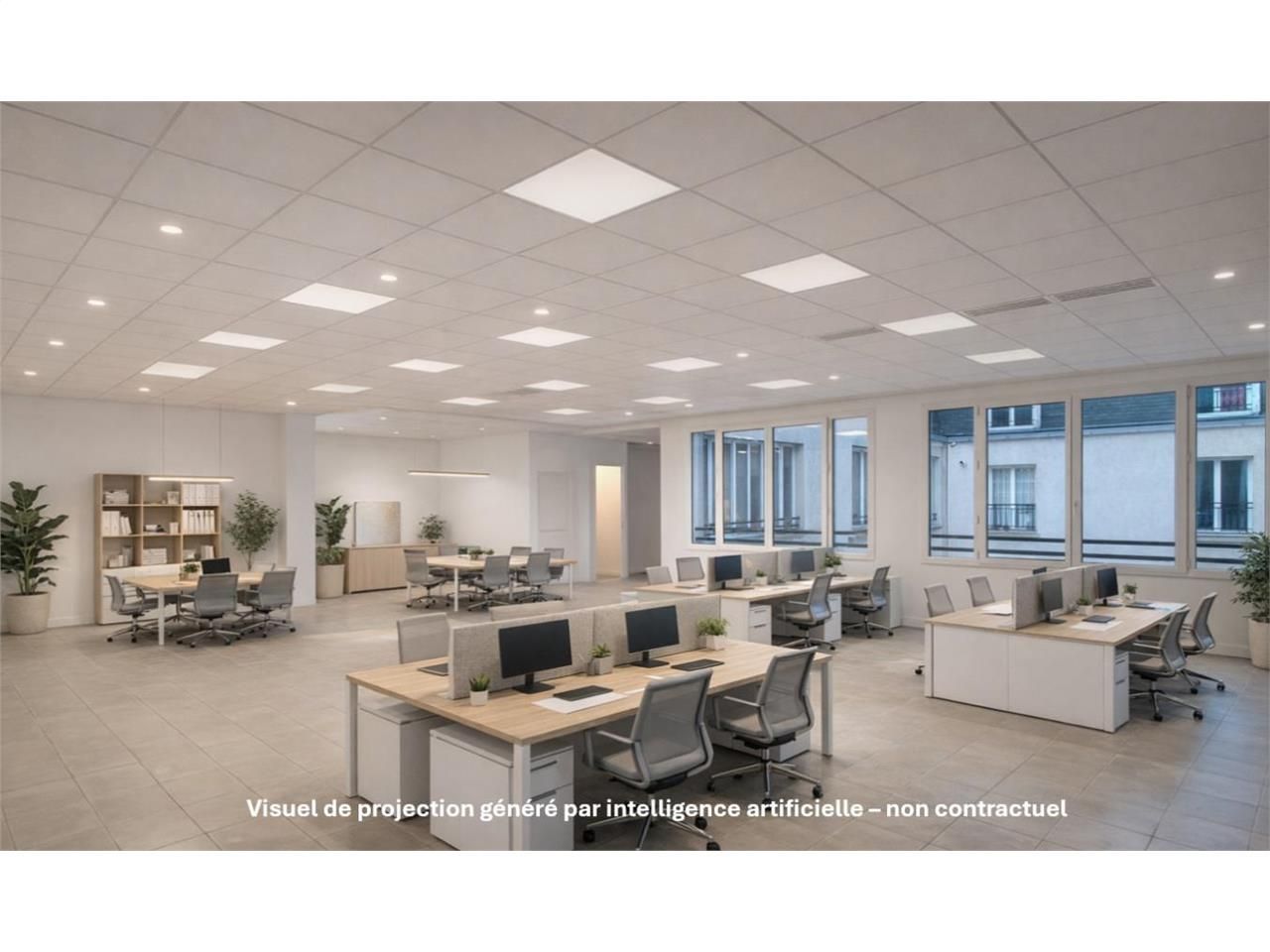 Location bureaux 109 m² non divisibles