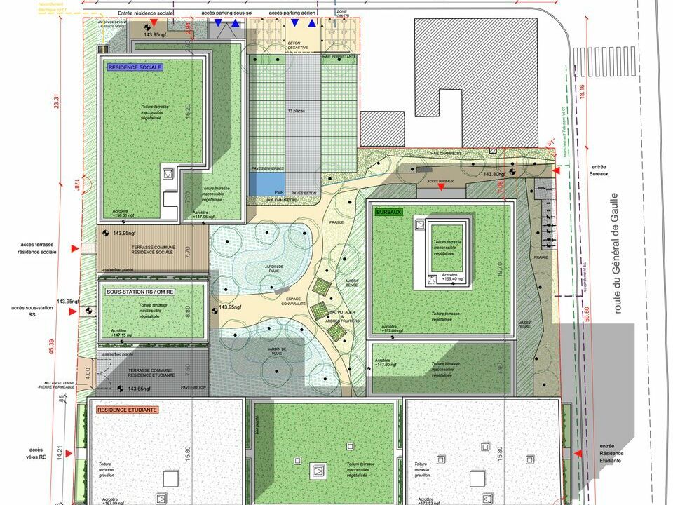 Bureau à vendre - 1322 m²