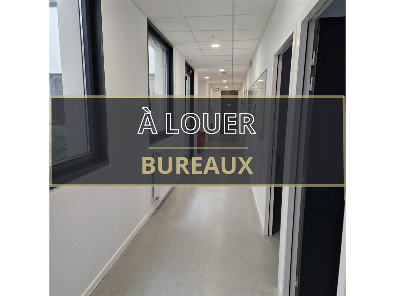 Location bureaux 58.00 m² à Colombelles