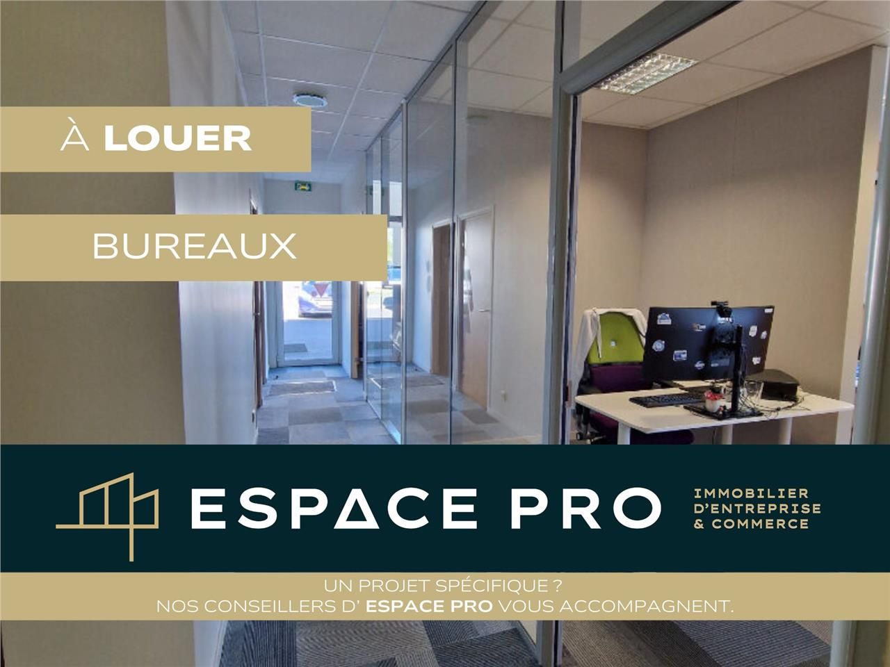 Location bureaux 136.00 m² à Louvigny
