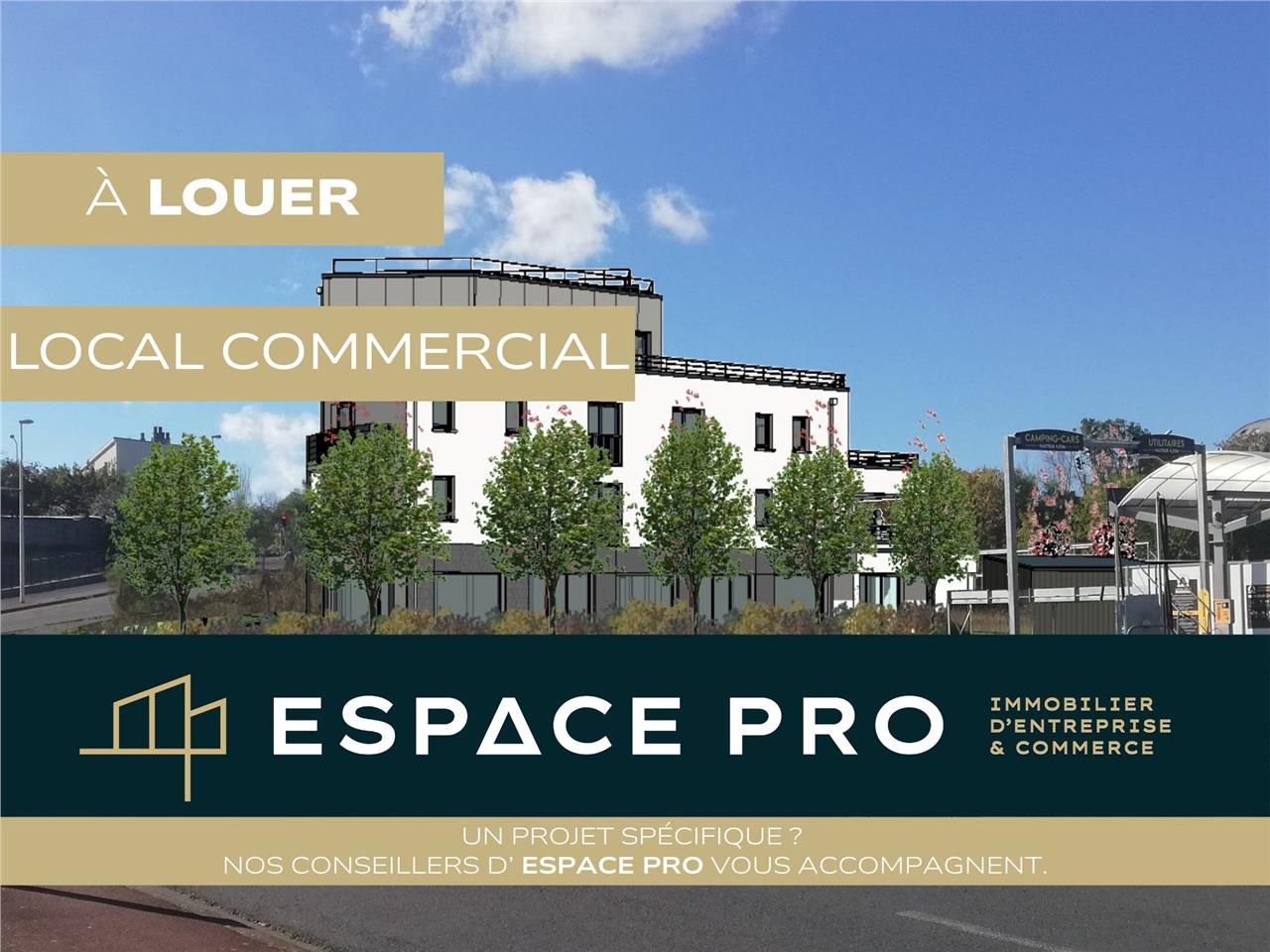 Location local commercial 224.00 m² à Mondeville