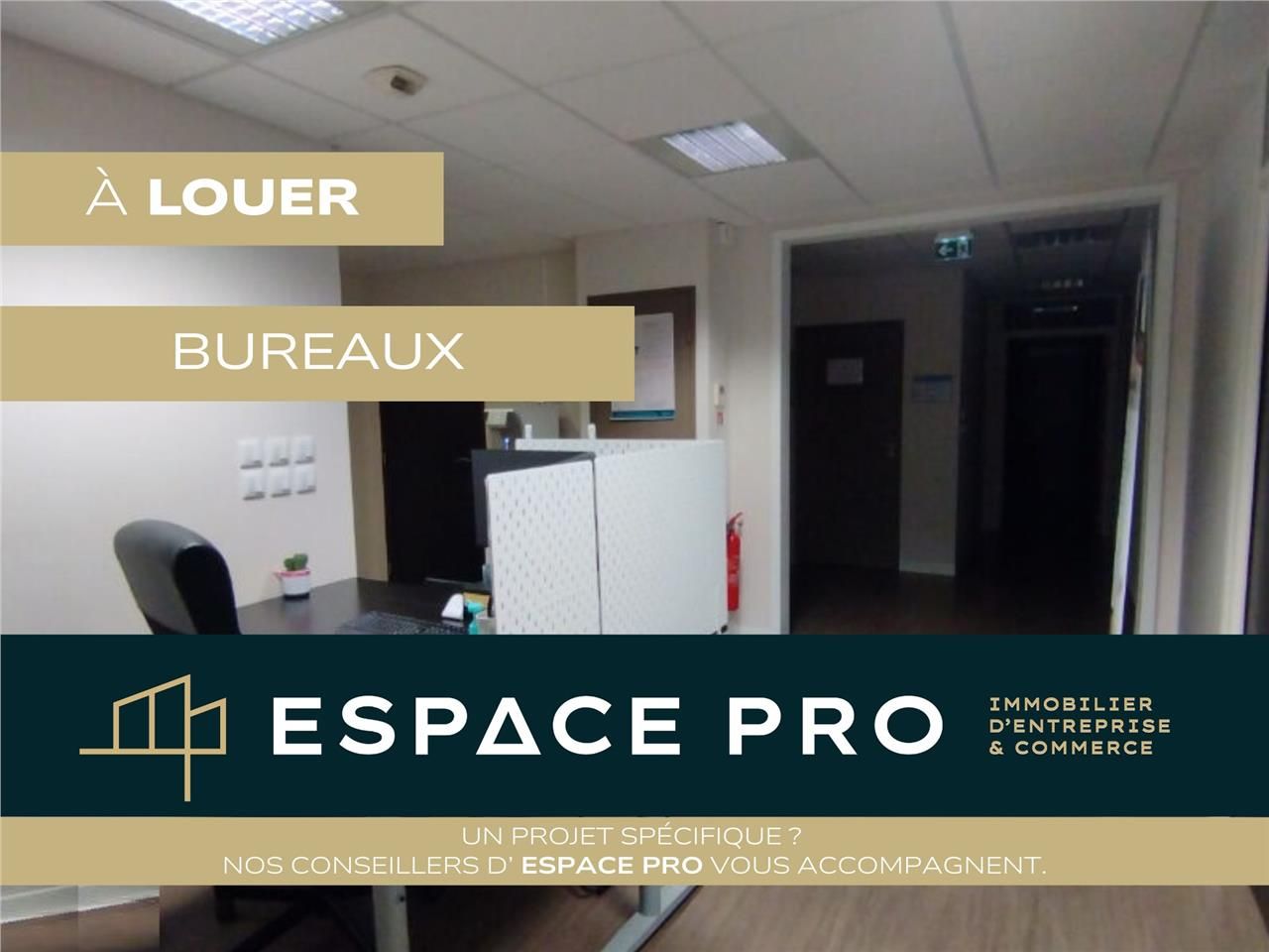 Location bureaux 140.00 m² à Louvigny