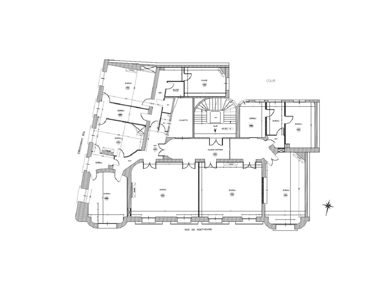 Location bureaux 320 m² non divisibles