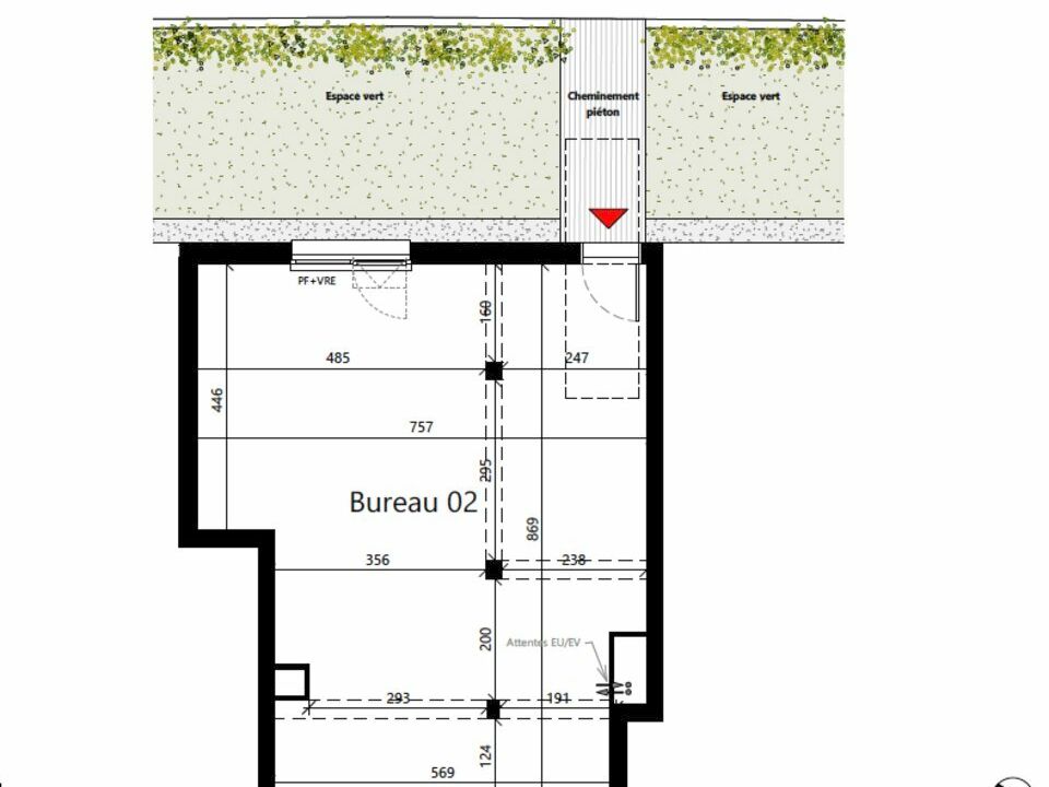 Toulouse Centre - Métro Roseraie -  Vente Local commercial 58m2 