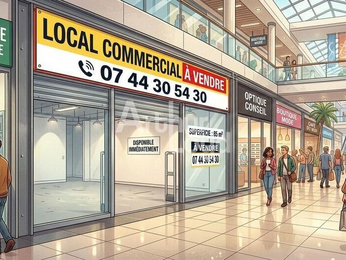 Vente local commercial 100 m² non divisibles