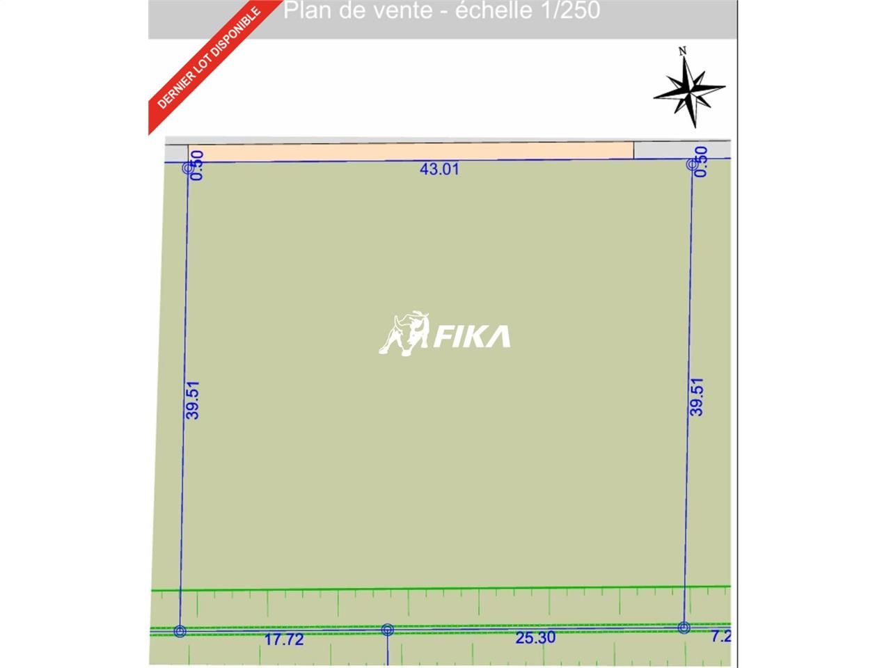 A VENDRE TERRAIN 1 721 m² - (82710) BRESSOLS