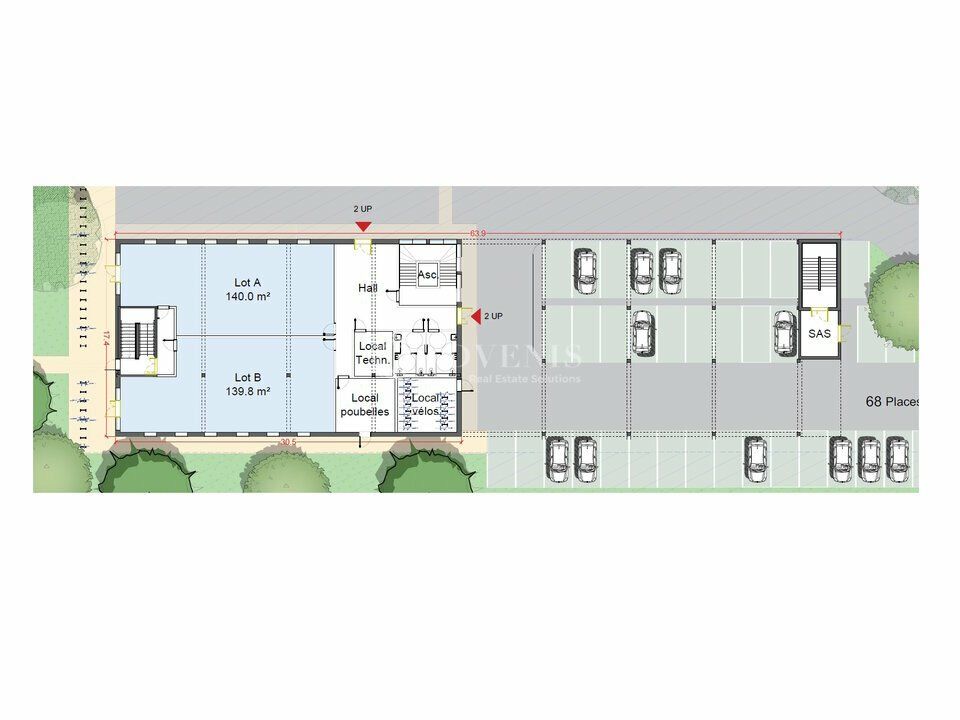 Bureaux d'environ 520 m², à vendre au nord de Tours.