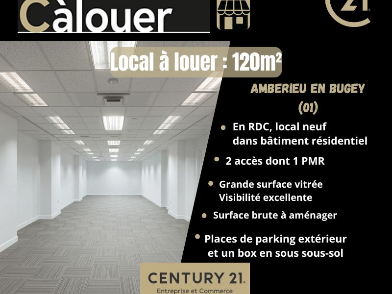 Location local 120.00 m² à AMBERIEU EN BUGEY