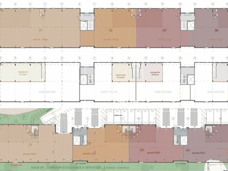 Vente local d''activites 2324 m² divisibles à partir de 227 m²