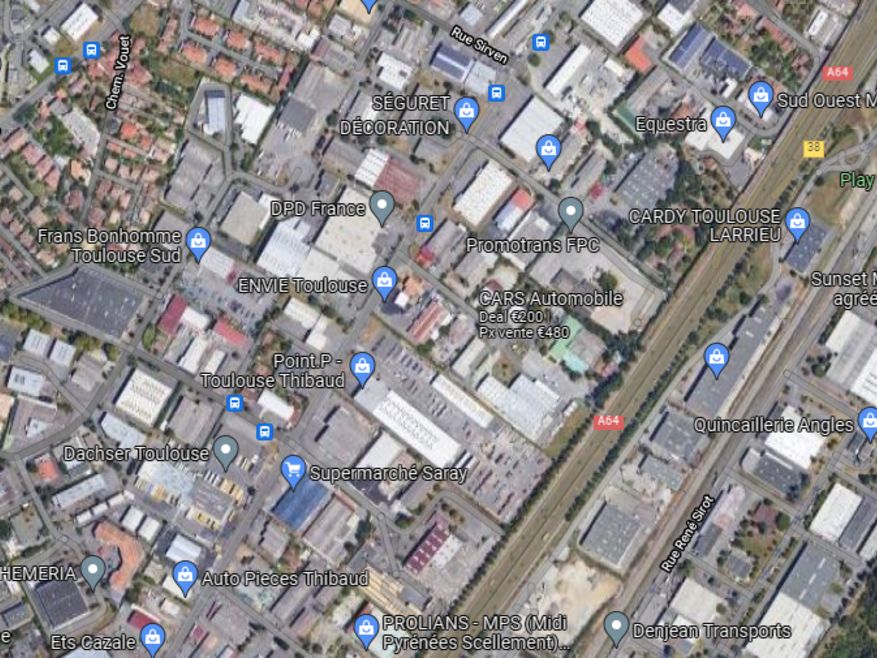 Location bureaux 384 m² à TOULOUSE