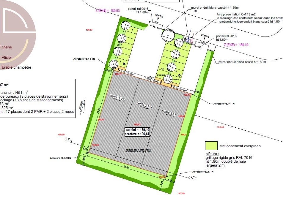 Location local 1451 m² à PIBRAC