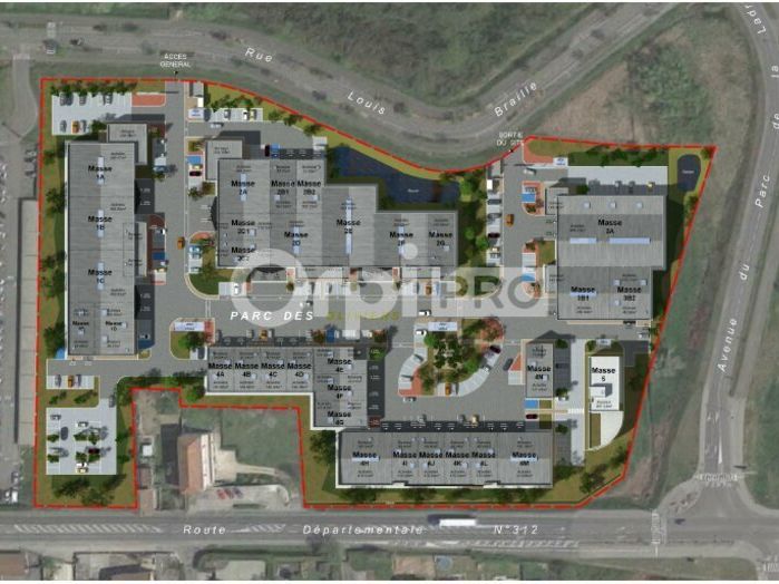 Vente local d''activites 6305.24 m² divisibles à partir de 187.5 m²