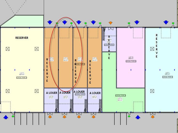 Local d'activité neuf 144 m² — VEFA — ZAC Tésan, Saint-Laurent-des-Arbres (30)