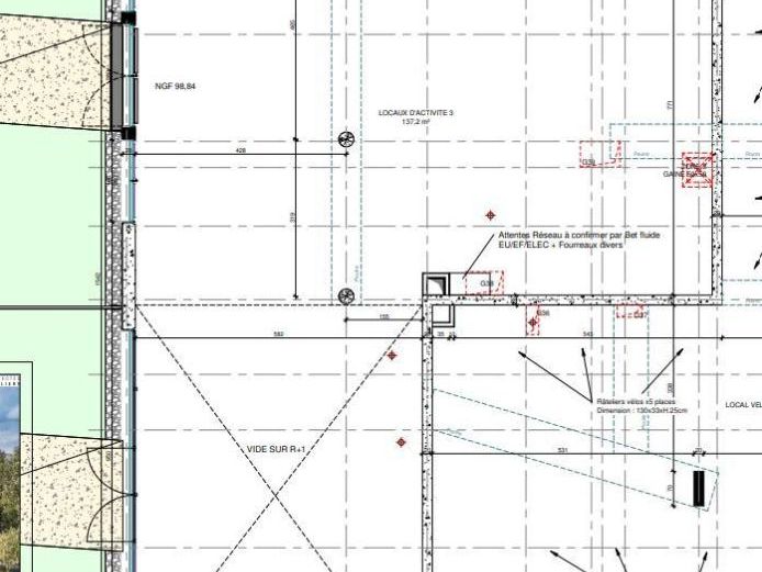 Location local commercial 137 m² non divisibles